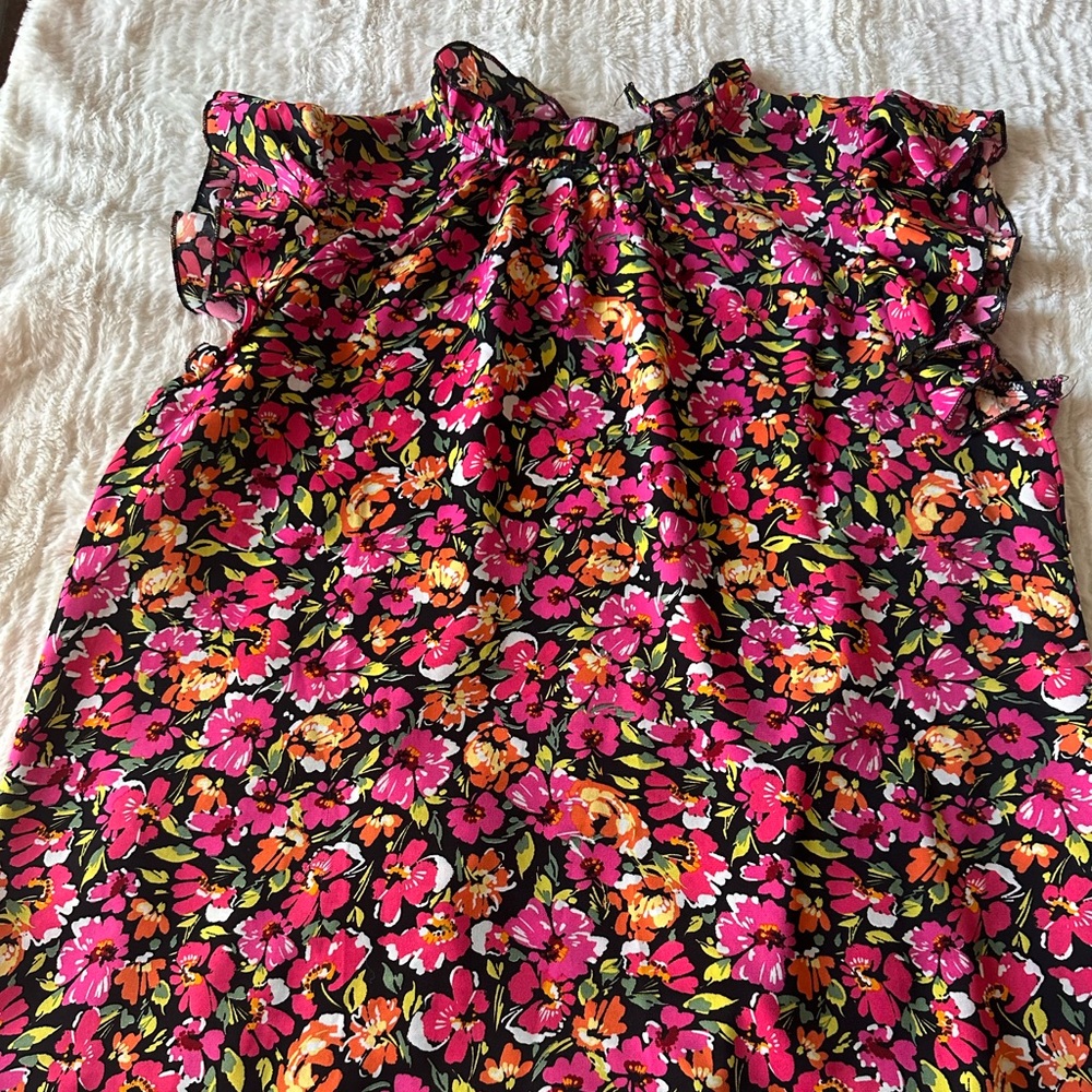 SHEIN Floral Maternity Blouse - Pink and Orange